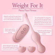 Load image into Gallery viewer, Weight for It Pelvic Floor Exerciser - Pure Romance with Jen Kelly
